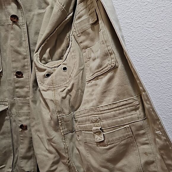 Mens Deluth trading co heave weight shirt, tan  large - Picture 5 of 7